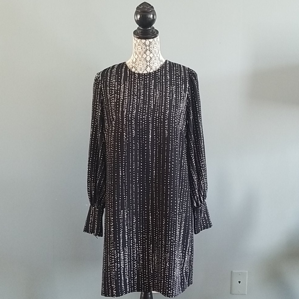 long sleeve black dress
